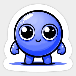 CUTE BLUE PEA (ERVILHA AZUL FOFA) Sticker